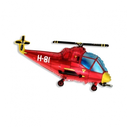 Folija balons "Sarkanais helikopters" (60 cm)
