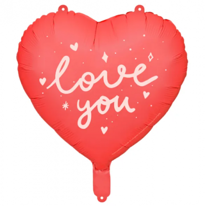 Folija balons-sirds "I love you" (45 cm)