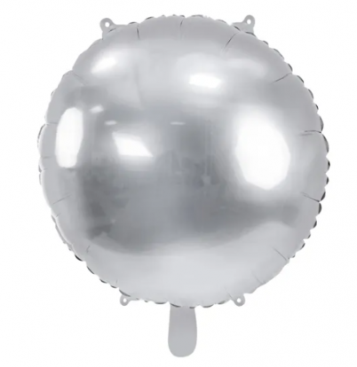 Folija balons "Sudraba aplis" (59 cm)