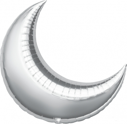 Folija balons "Sudraba mēness" (33x36 cm)