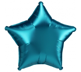 Folija balons "Tirkīzzilā zvaigzne" (43 cm)