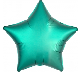 Folija balons "Tirkīzzilā zvaigzne", matēta (43 cm)