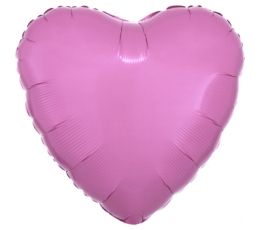 Folija balons "Tumši rozā sirds" (43 cm)