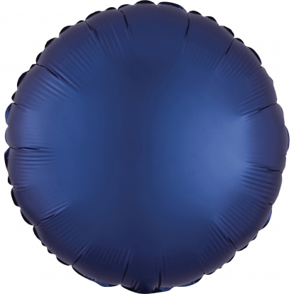 Folija balons "Tumši zils aplis", matēts (43 cm)