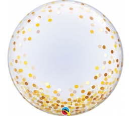 Folija balons "Zelta konfetti" (60 cm/Q)