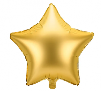 Folija balons "Zelta zvaigzne" (48 cm)