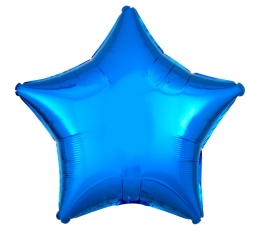 Folija balons "Zilā zvaigzne" (43 cm)
