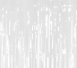 Folijas aizkars-lietutiņš, balts (100x200 cm)
