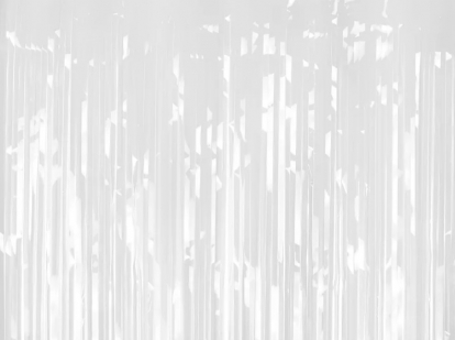 Folijas aizkars-lietutiņš, balts (100x200 cm)