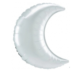 Folijas balons “Baltais mēness”, matēts (43 cm)