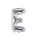 Folijas balons burts "E", sudraba, 35 cm