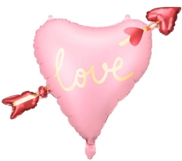 Folijas balons "Caurdurta sirds" (61 cm)