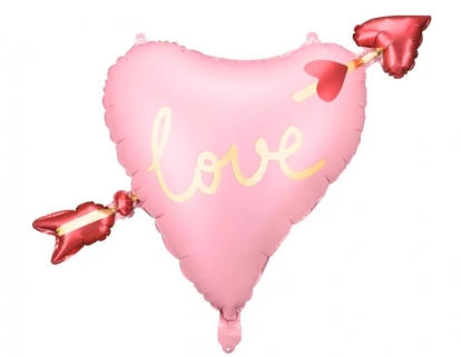 Folijas balons "Caurdurta sirds" (61 cm)