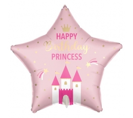 Folijas balons "Daudz laimes dzimšanas dienā, princese" (46 cm)
