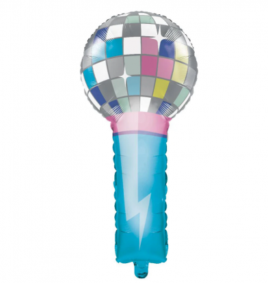 Folijas balons "Disko mikrofons" (44 cm x 86 cm)