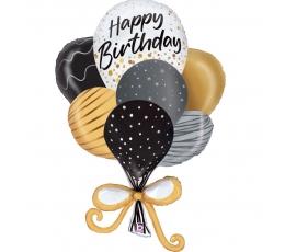 Folijas balons "Dzimšanas dienas balonu pušķis" (97 cm)