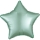 Folija balons "Piparmētras krāsas zvaigzne", matēts (48 cm)