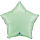 Folijas balons "Piparmētru zvaigzne", matēts (45 cm)