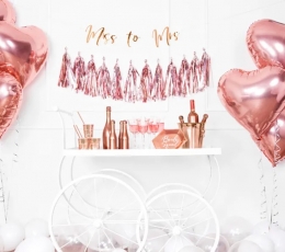 Folijas balons "Rozā zelta sirds" (45 cm) 3