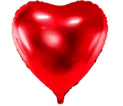 Folijas balons "Sarkanā sirds" (68x72 cm)