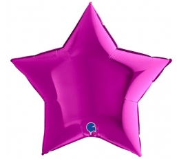 Folijas balons "Spilgti rozā zvaigzne" (91 cm)