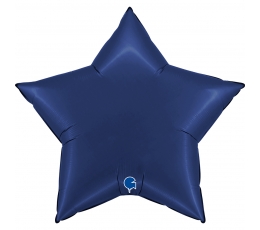 Folijas balons "Tumši zila zvaigzne", matēts (91 cm)