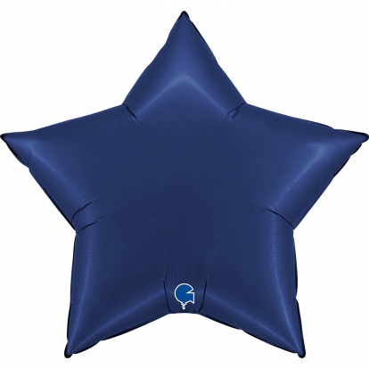 Folijas balons "Tumši zila zvaigzne", matēts (91 cm)