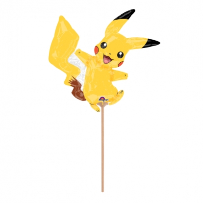 Folijas balons uz kociņa "Pikachu" (17x13 cm) 