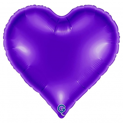 Folijas balons "Violeta sirds" (46 cm)
