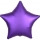 Folija balons "Violeta zvaigzne", matēta (48 cm)