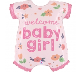 Folijas balons "Welcome BabyGirl" (66 cm)