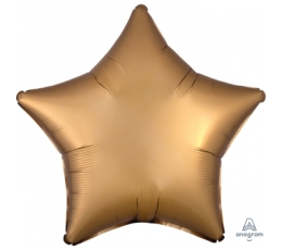 Folija balons "Zelta zvaigzne", matēta (48 cm)