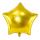 Folija balons "Zelta zvaigzne" (48 cm)