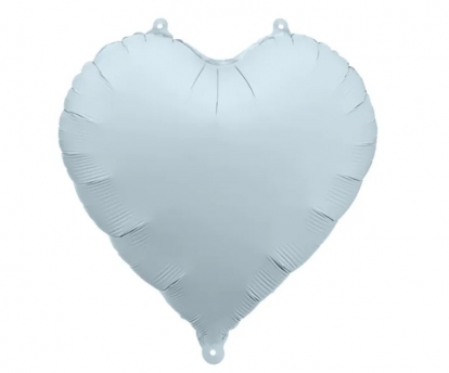 Folijas balons "Zilā sirds", matēta (45 cm)
