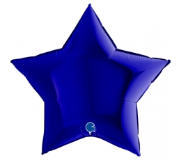 Folijas balons "Zilā zvaigzne" (91 cm)