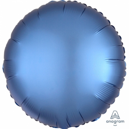 Folijas balons "Zils aplis", matēts (43 cm)