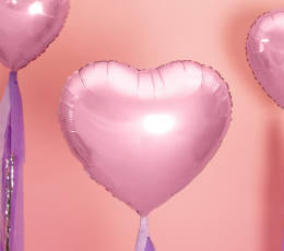 Folija balons "Rozā sirds" (45 cm) 1