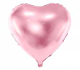 Folija balons "Rozā sirds" (45 cm)