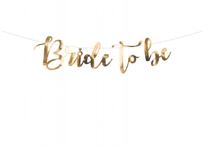 Virtene "Bride to be", zelta (80 cm)