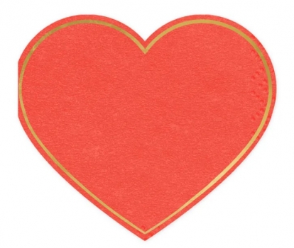 Formīgas salvetes "Sirds" (12 gab.)