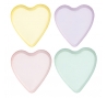 Formīgie šķīvji "Pasteļa sirdis" (8 gab./18 cm)