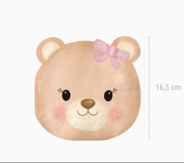 Formas salvetes "Rozā lācītis" (20 gab.) 2