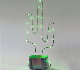 Gaismas dekorācija "Kaktuss" (42 cm)