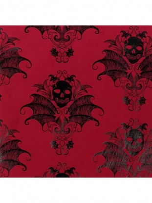 Galda celiņš "RED VELVET TABLE RUNNER BLACK BAROQUE" (28 cm x 3 m)