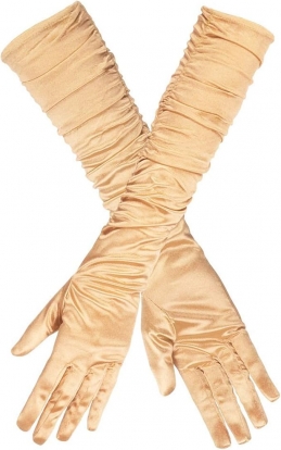 Garie cimdi, zelta krāsā 