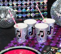 Glāzes "Mūzikas notis" (6 gab./270 ml) 2