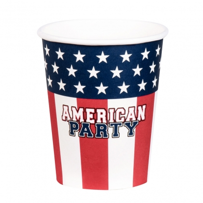 Glāzītes "American party" (10 gab./210 ml)