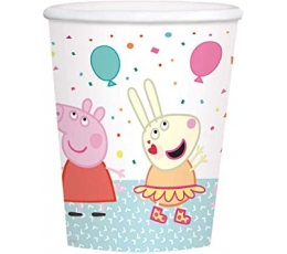 Glāzītes "Cūciņa Pepa"/ “Peppa Pig” (8 gab./250 ml.)