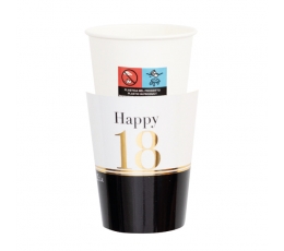 Glāzītes "Happy 18" (8 gab./250 ml)