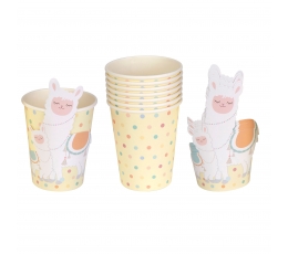 Glāzītes "Llama love" (8 gab./266 ml)  